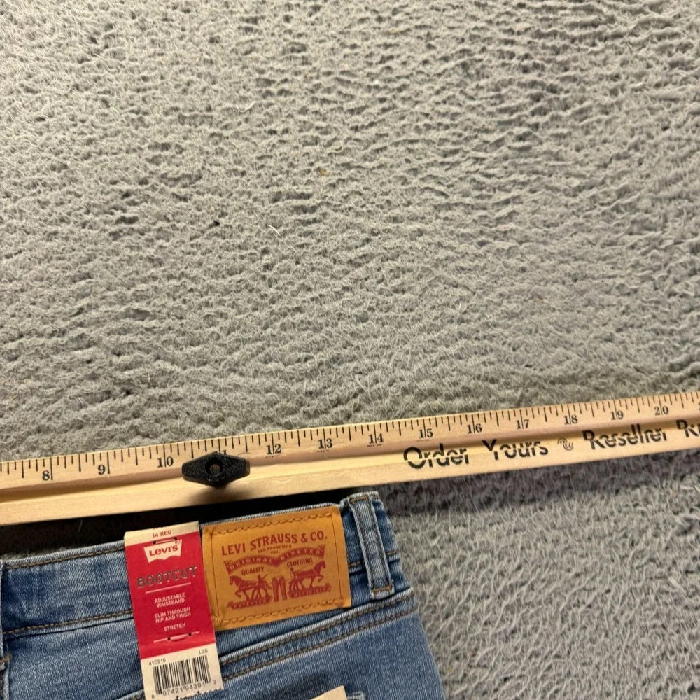 Levi's Jeans Girls 14 Blue Cotton Denim Bootcut Faded Streetwear Travel Stretch